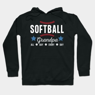 Softball Grandpa - all day every day Hoodie